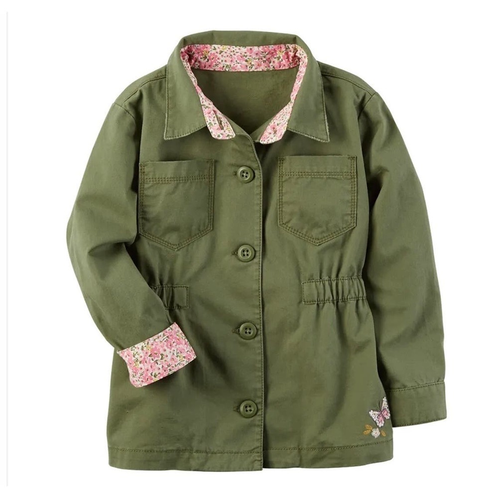 Carter’s Embroidered Button-Front Jacket - Little Girl Size 6​​​​​​​​​​